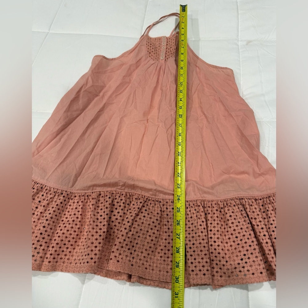 Free People Peach Ruffle Detail Top - Picture 4 of 7